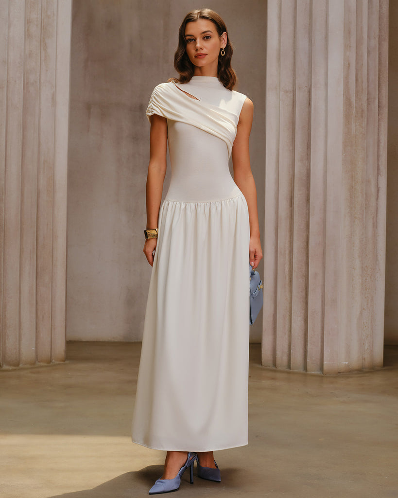 Women's Knitted Viscose Midi Dress Dresses - RIHOAS