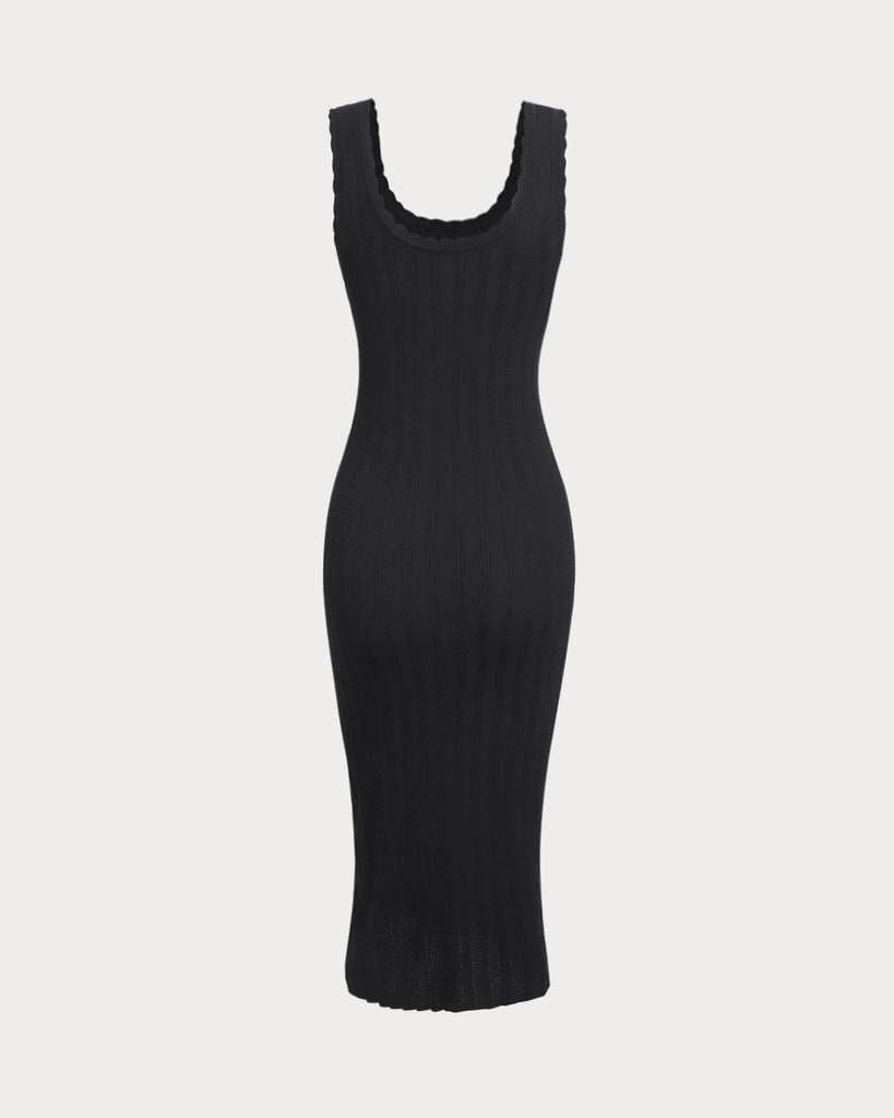 Women's Knitted Viscose Midi Dress Dresses - RIHOAS