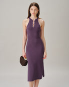 Women's Knitted Viscose Midi Dresses Dresses - RIHOAS