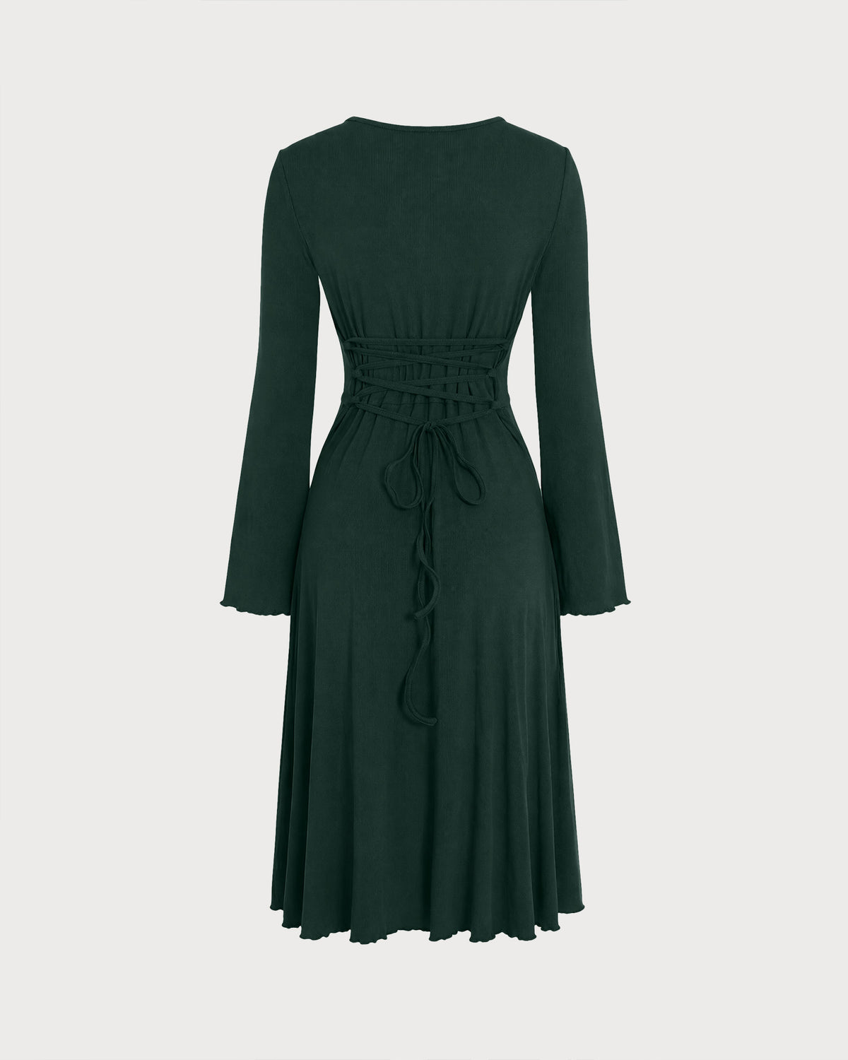 Women's Knitted Viscose Midi Dresses - RIHOAS - 05