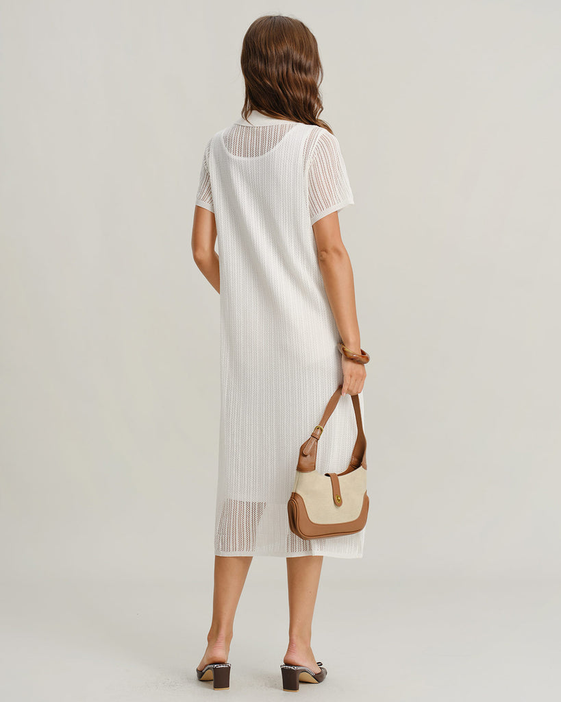 Women's Knitted Viscose Midi Dresses Dresses - RIHOAS