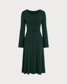 Women's Knitted Viscose Midi Dresses - RIHOAS - 04