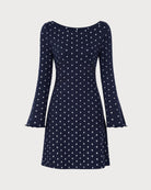Women's Knitted Viscose Mini Dress - RIHOAS - 01
