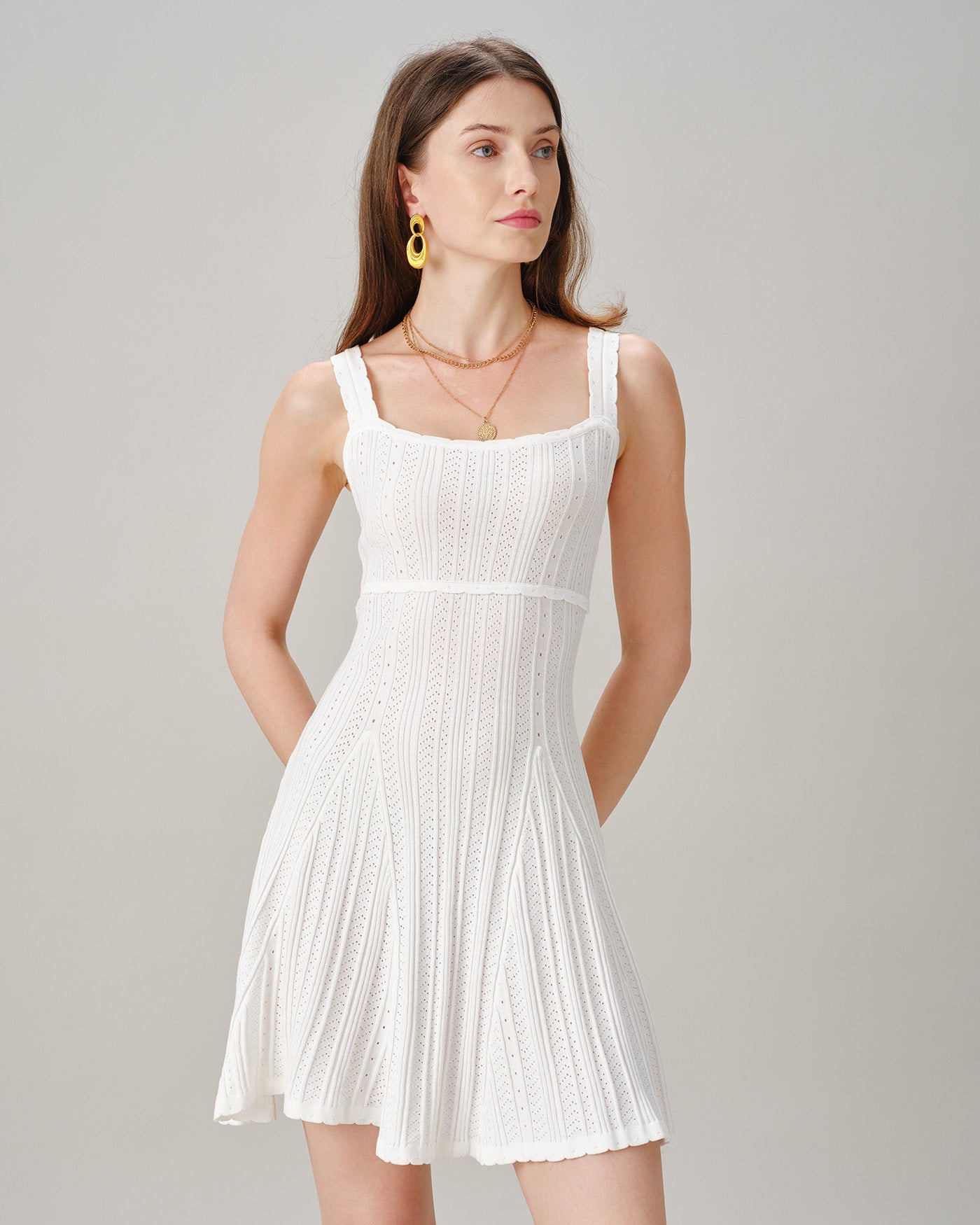 Women's Knitted Viscose Mini Dresses Dresses - RIHOAS