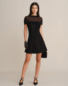 Women's Knitted Viscose Mini Dresses - RIHOAS - 01