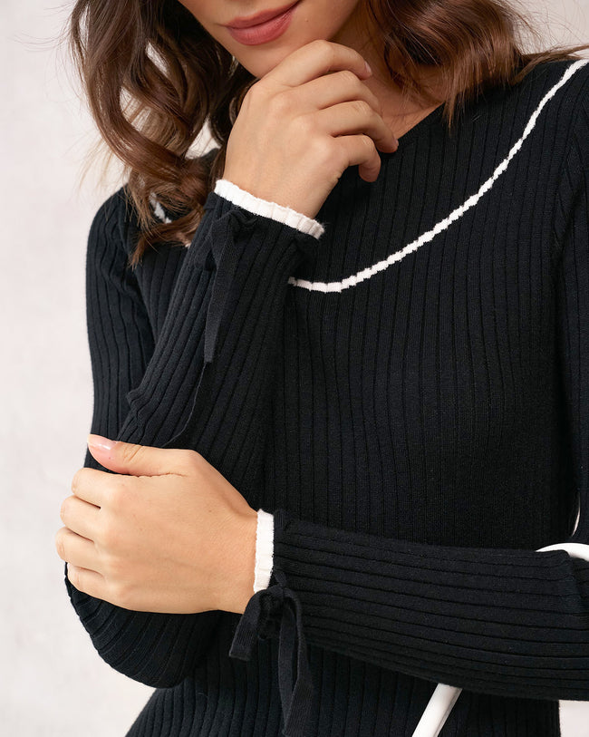 Women's Knitted Viscose Mini Dresses Dresses - RIHOAS