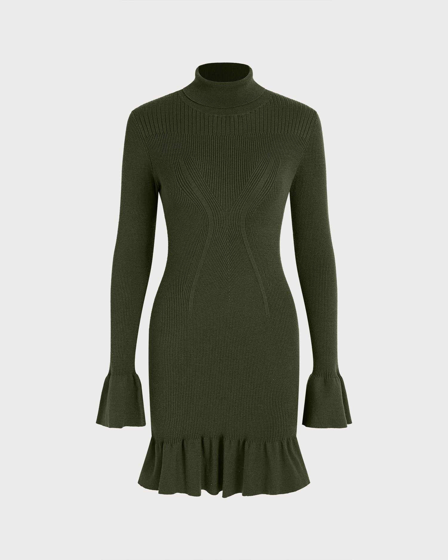 Women's Knitted Viscose Mini Dresses - RIHOAS - 05