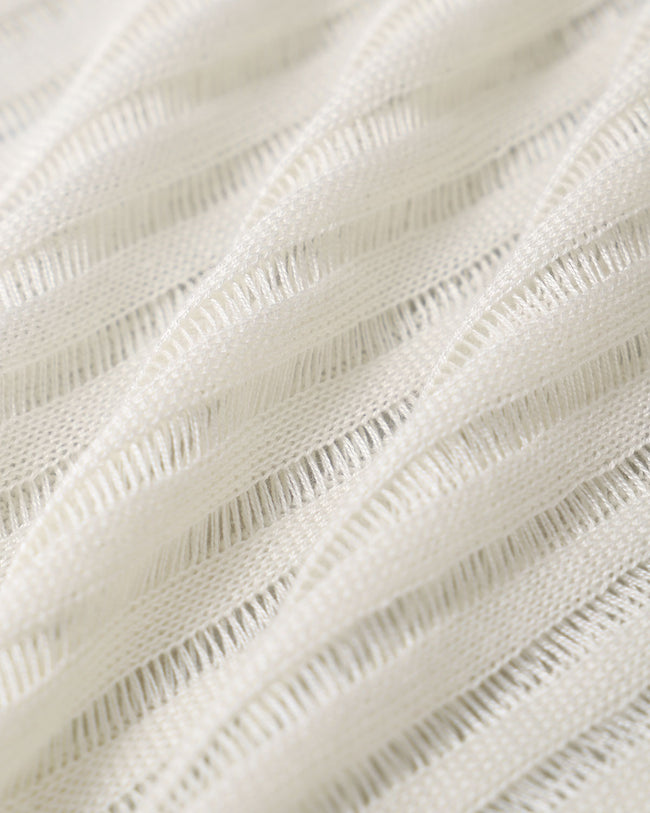 Beige Textured Pullover Two-Piece Set - RIHOAS