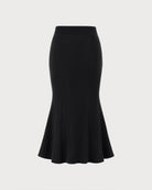 Women's Knitted Viscose Skirt - RIHOAS - 02