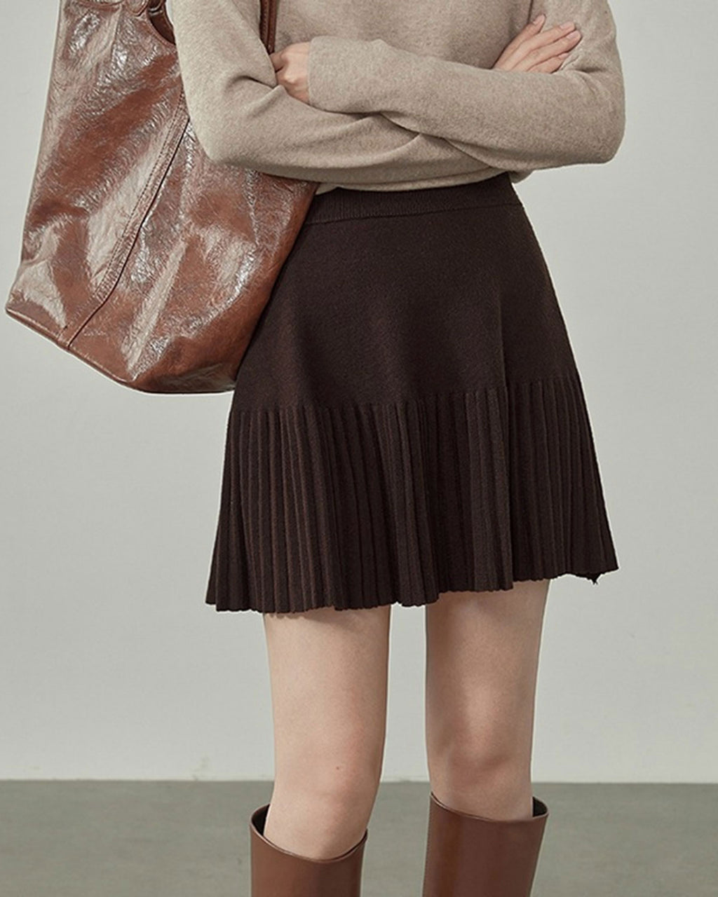 Women's Knitted Viscose Skirt Bottoms - RIHOAS