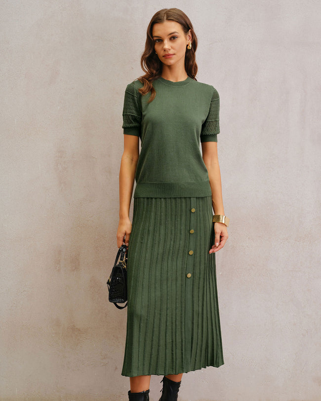 Women's Knitted Viscose Skirt Bottoms - RIHOAS