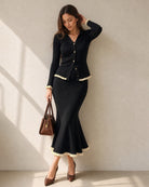 Women's Knitted Viscose Skirt - RIHOAS