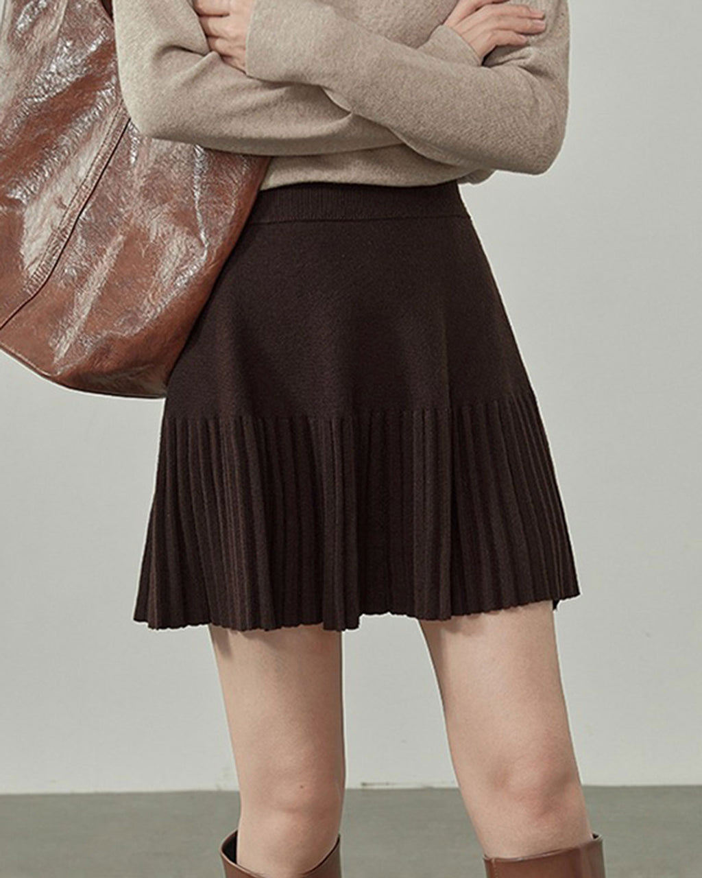 Women's Knitted Viscose Skirt Bottoms - RIHOAS
