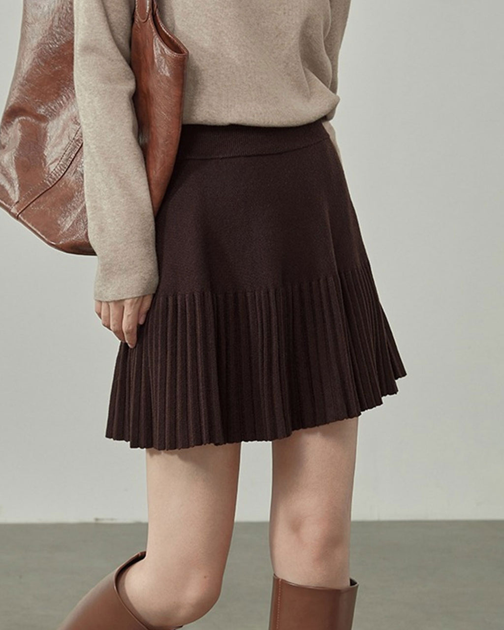 Women's Knitted Viscose Skirt Bottoms - RIHOAS