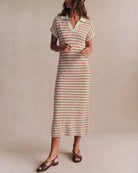 Women's Knitted Viscose Sweater Dress Camel Dresses - RIHOAS