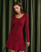 Women's Knitted Viscose Sweater Dress Dresses - RIHOAS