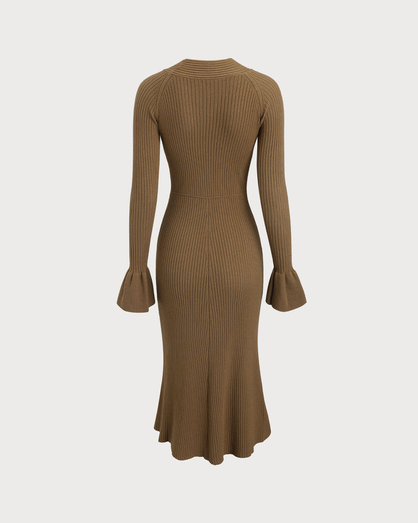 Women's Knitted Viscose Sweater Dress Dresses - RIHOAS