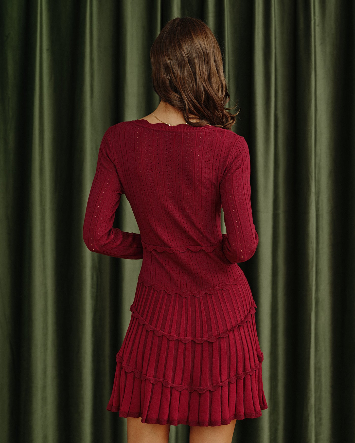 Women's Knitted Viscose Sweater Dress Dresses - RIHOAS