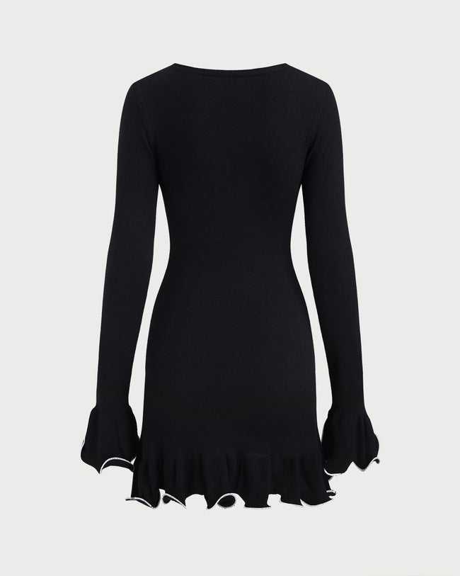 Women's Knitted Viscose Sweater Dress Dresses - RIHOAS