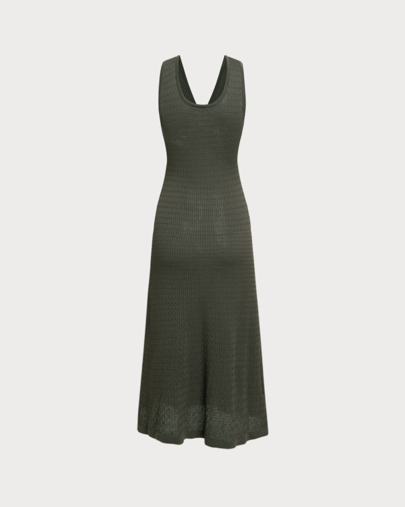 Women's Knitted Viscose Sweater Dress Dresses - RIHOAS