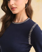 Women's Knitted Viscose Sweater Dress Dresses - RIHOAS