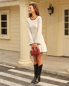 Women's Knitted Viscose Sweater Dress Dresses - RIHOAS