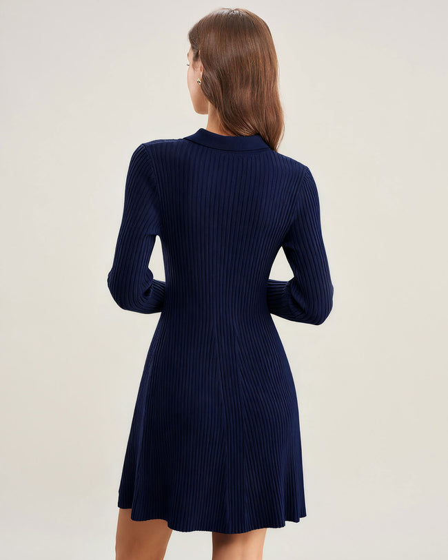 Women's Knitted Viscose Sweater Dress Dresses - RIHOAS