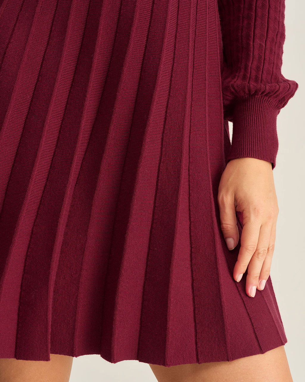 Women's Knitted Viscose Sweater Dress Dresses - RIHOAS