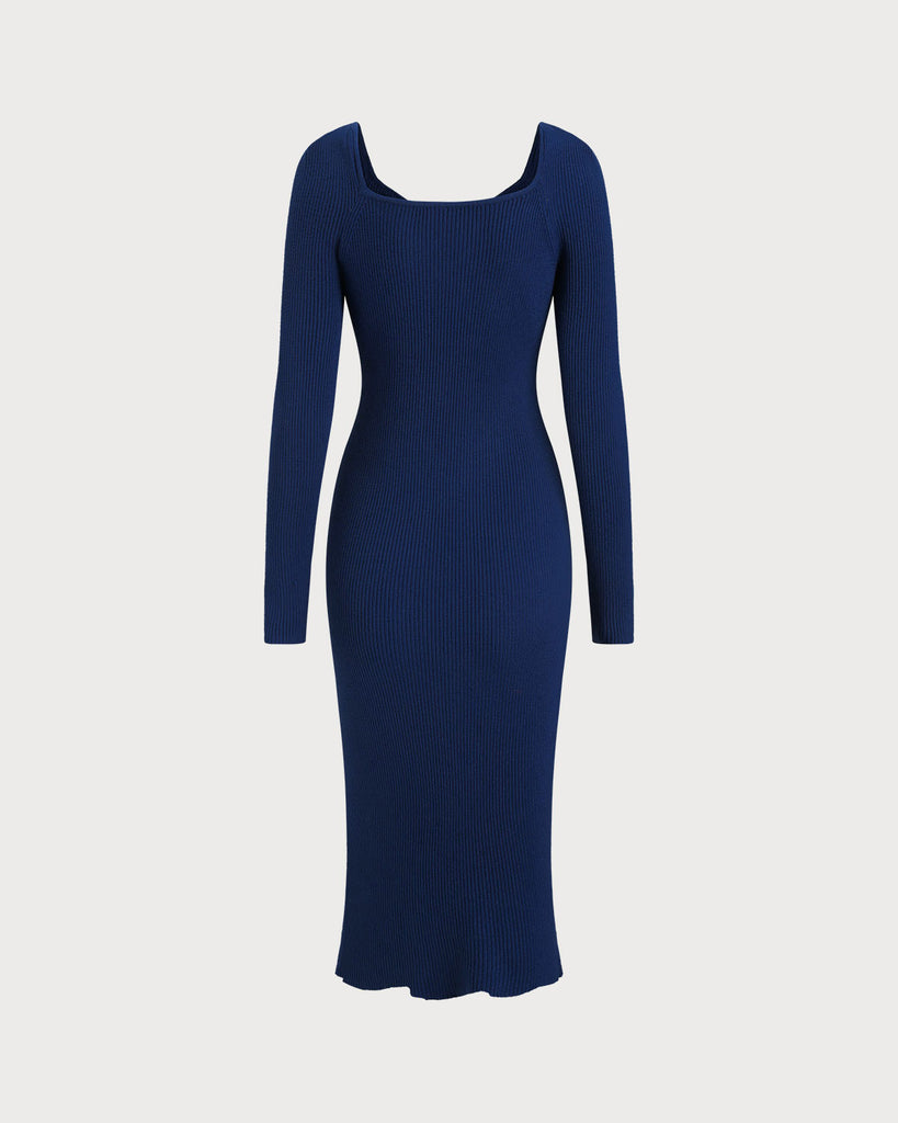 Women's Knitted Viscose Sweater Dress Dresses - RIHOAS