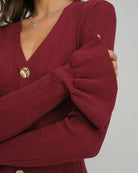Women's Knitted Viscose Sweater Dress Dresses - RIHOAS