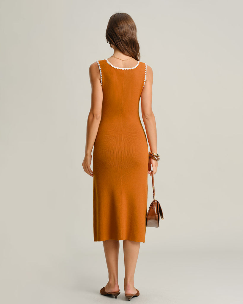 Women's Knitted Viscose Sweater Dress Dresses - RIHOAS