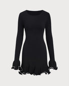 Women's Knitted Viscose Sweater Dress Dresses - RIHOAS