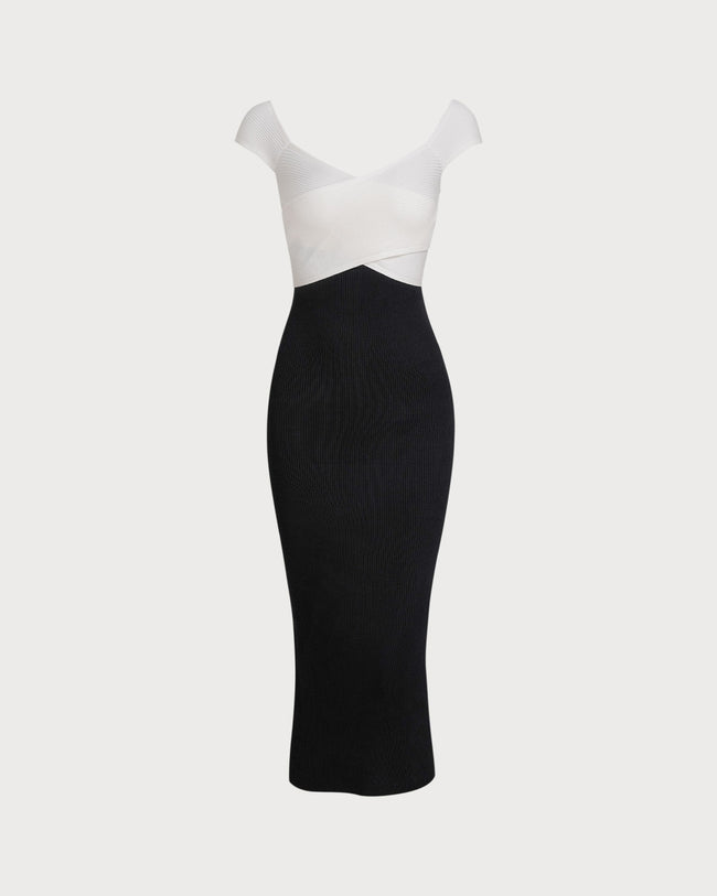 Women's Knitted Viscose Sweater Dress Dresses - RIHOAS