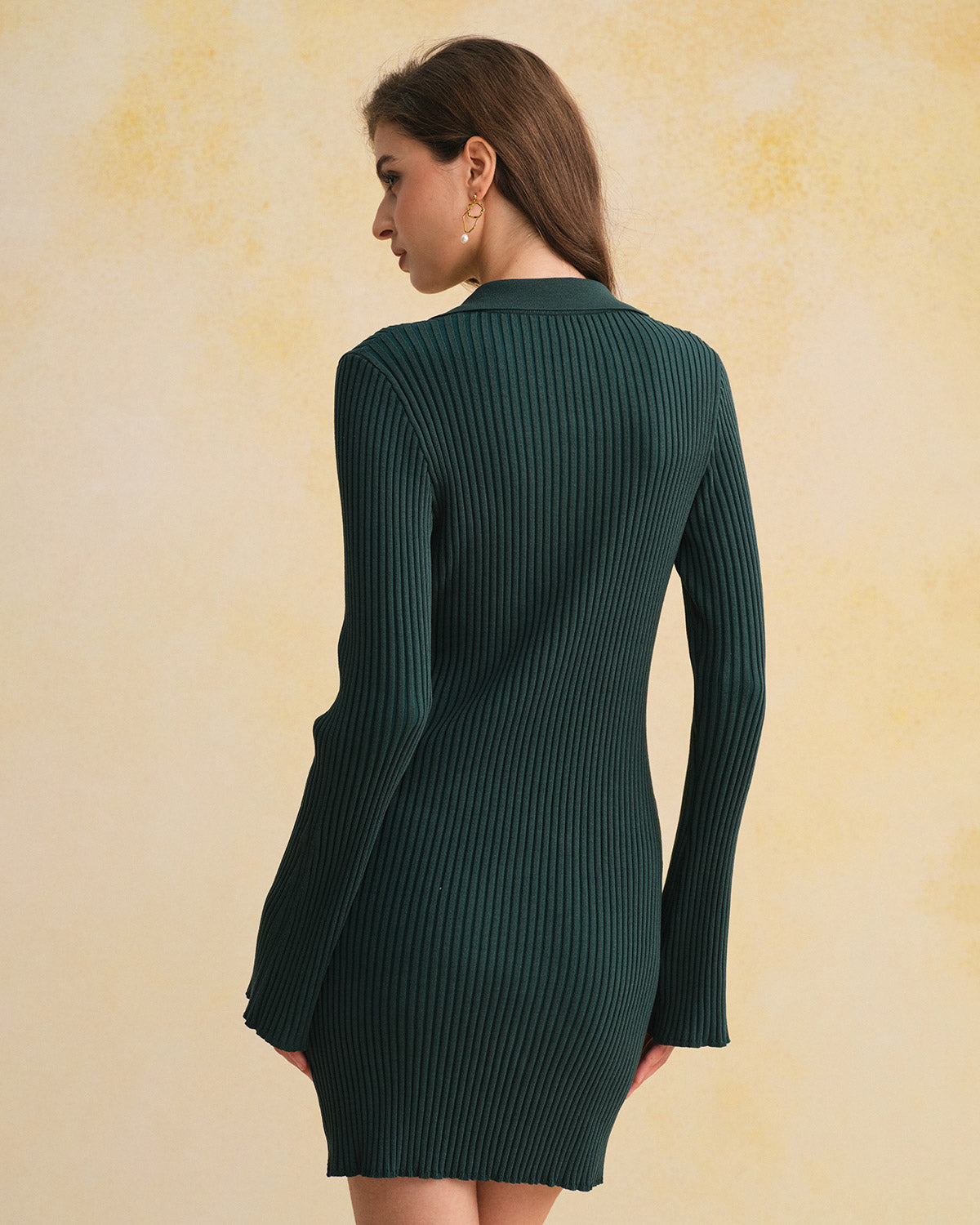Women's Knitted Viscose Sweater Dress Dresses - RIHOAS