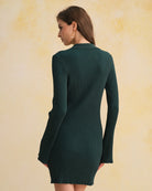 Women's Knitted Viscose Sweater Dress Dresses - RIHOAS