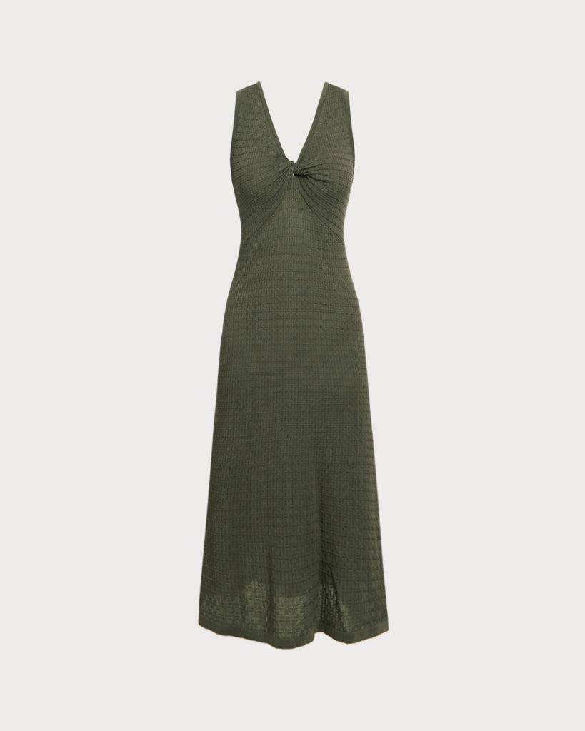 Women's Knitted Viscose Sweater Dress Dresses - RIHOAS