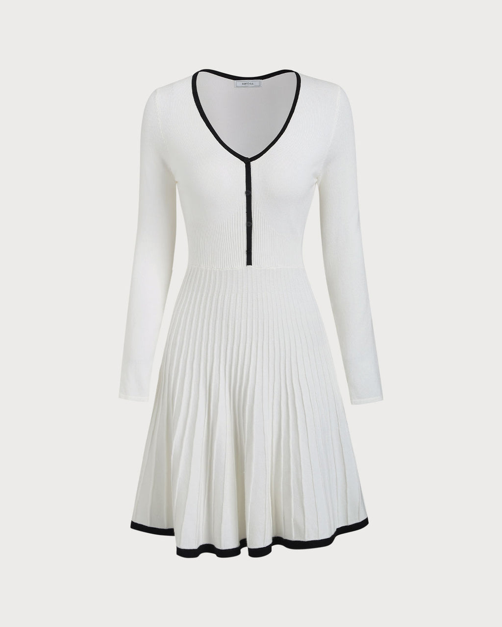 Women's Knitted Viscose Sweater Dress Dresses - RIHOAS