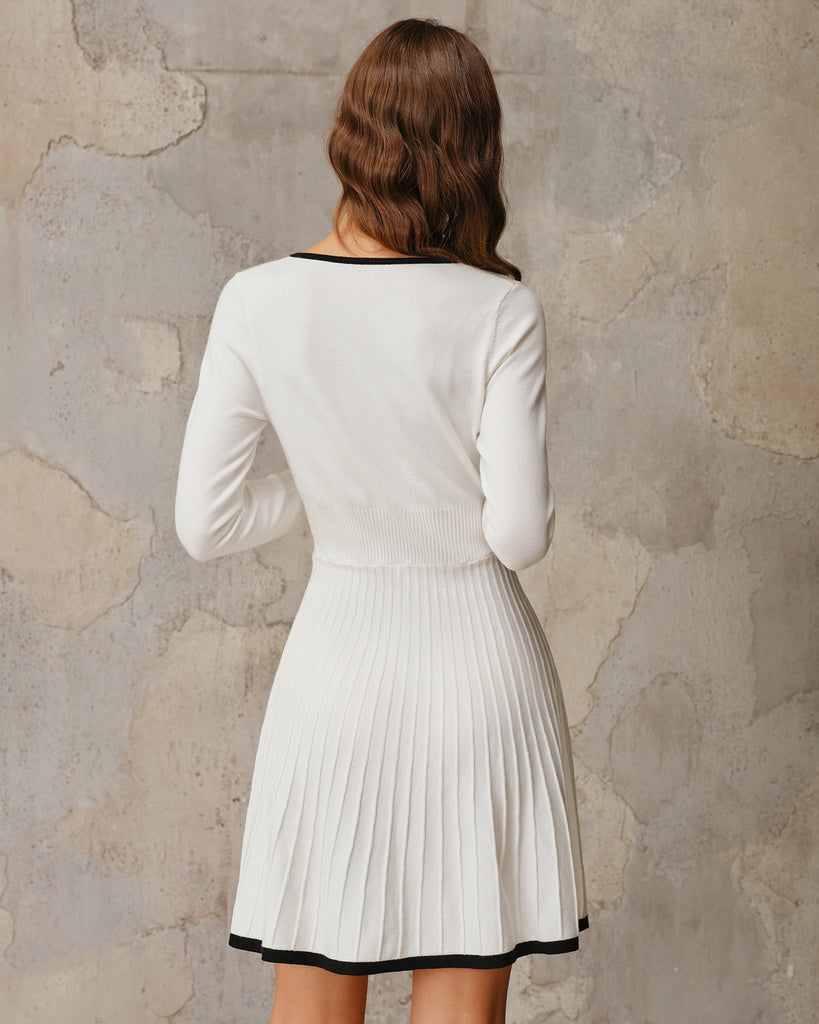Women's Knitted Viscose Sweater Dress Dresses - RIHOAS