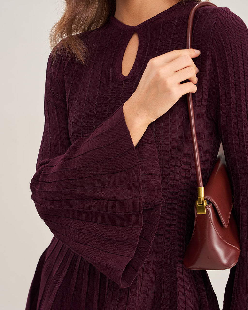 Women's Knitted Viscose Sweater Dress Dresses - RIHOAS