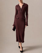 Women's Knitted Viscose Sweater Dress - RIHOAS
