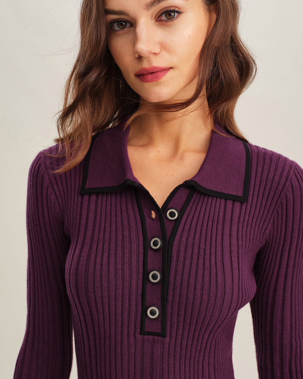 Women's Knitted Viscose Sweater Dress Dresses - RIHOAS