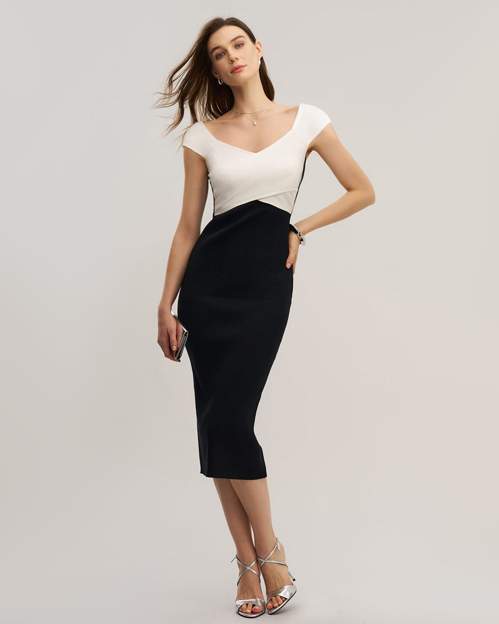 Women's Knitted Viscose Sweater Dress Dresses - RIHOAS