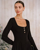 Women's Knitted Viscose Sweater Dress Dresses - RIHOAS