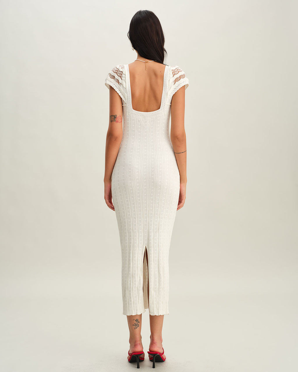 Women's Knitted Viscose Sweater Dress Dresses - RIHOAS