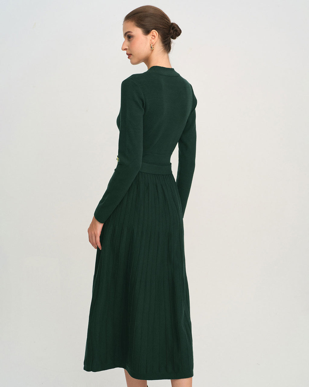 Women's Knitted Viscose Sweater Dress Dresses - RIHOAS