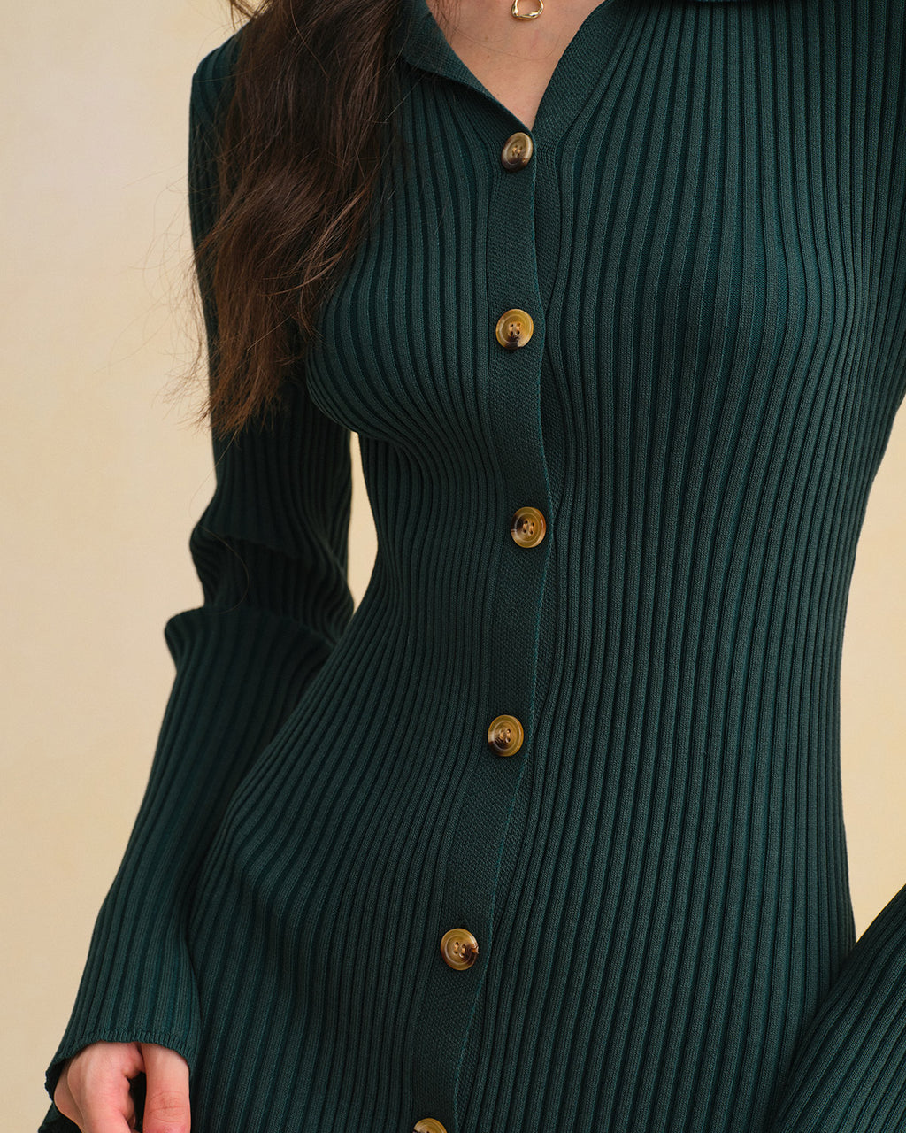 Women's Knitted Viscose Sweater Dress Dresses - RIHOAS