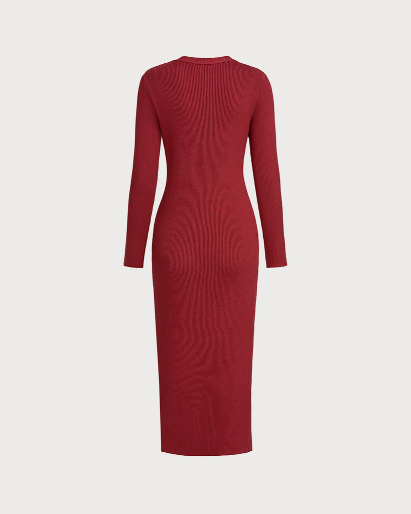 Women's Knitted Viscose Sweater Dress Dresses - RIHOAS