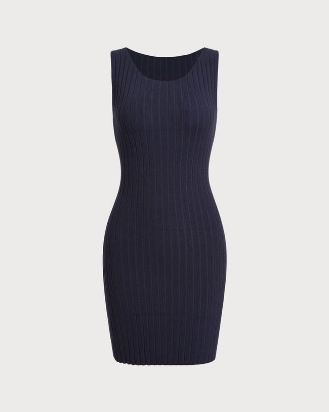 Women's Knitted Viscose Sweater Dress Dresses - RIHOAS