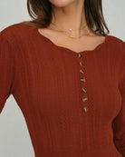 Women's Knitted Viscose Sweater Dress Dresses - RIHOAS