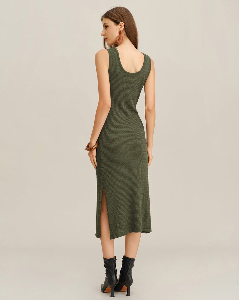 Women's Knitted Viscose Sweater Dress Dresses - RIHOAS